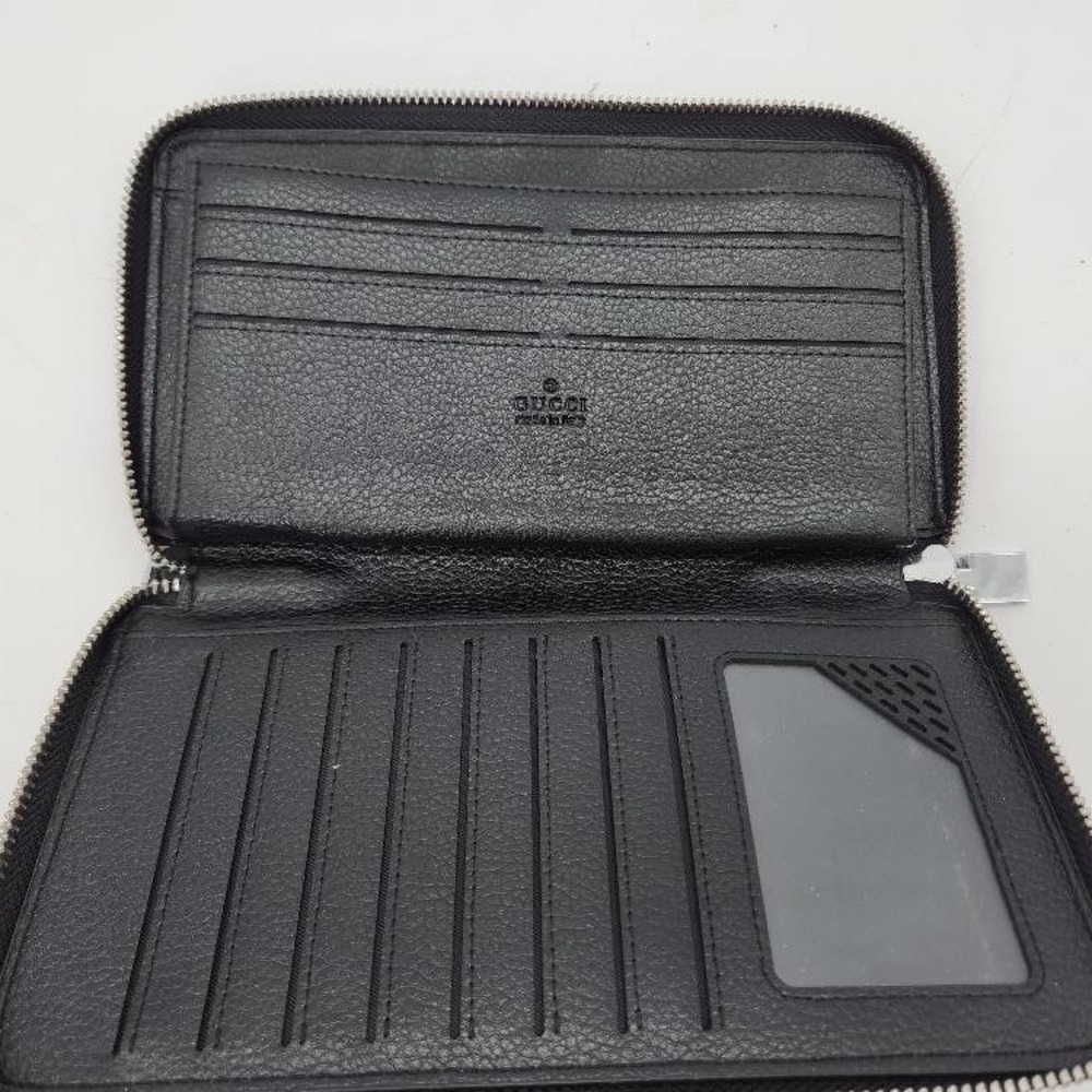 Gucci Black Leather Wallet Ziparound - Picture 5 of 9